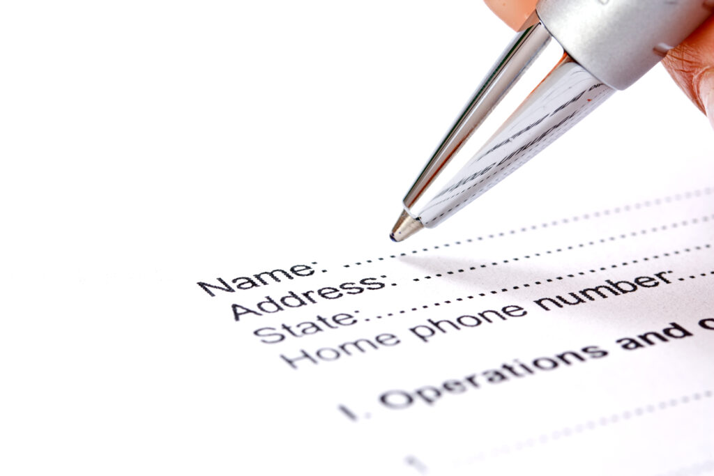 resume address format